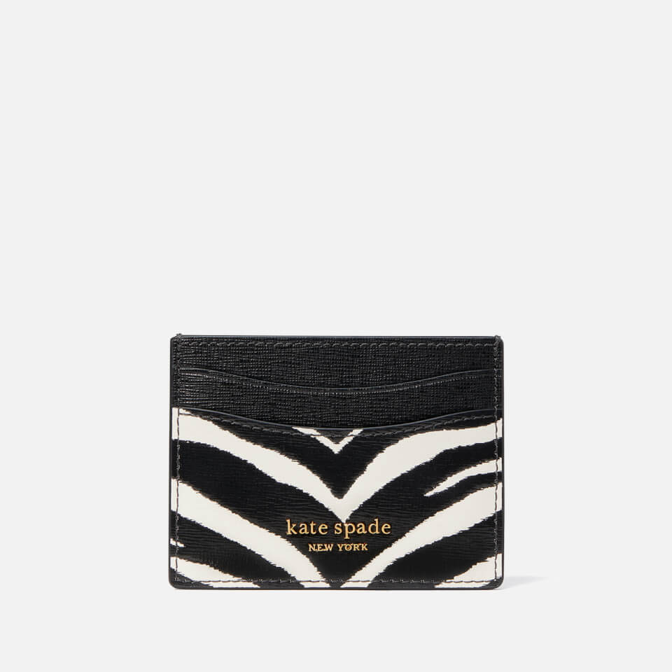 Kate Spade New York Morgan Zebra Leather Card Holder