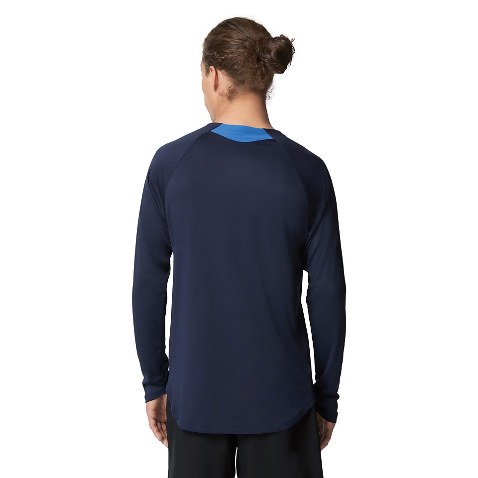 Maillot dermoprotecteur de bain manches longues Speedo pour hommes, bleu marine