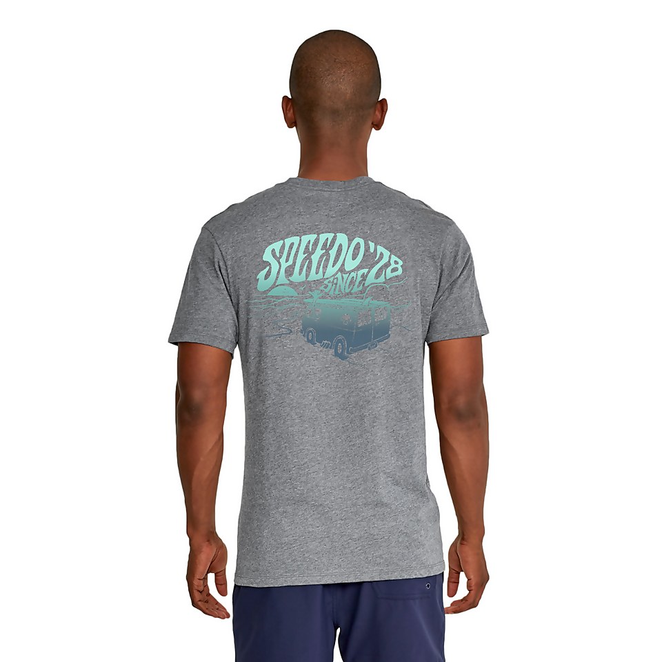 Graphic Short Sleeve Swim Rashguard