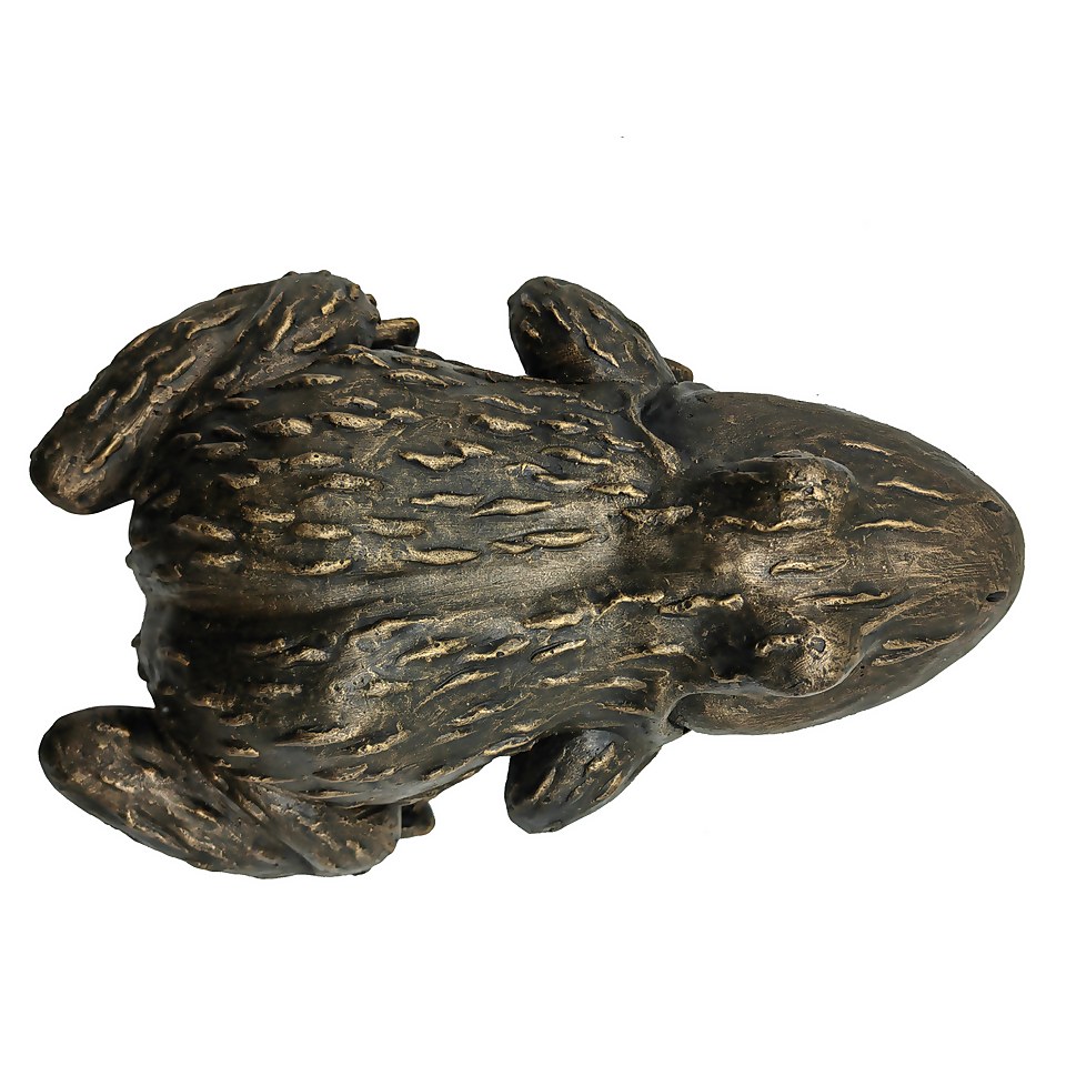 Bronze Look Frog Garden Ornament