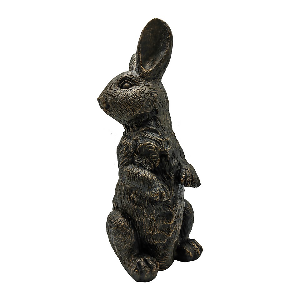 Bronze Look Rabbit Garden Ornament