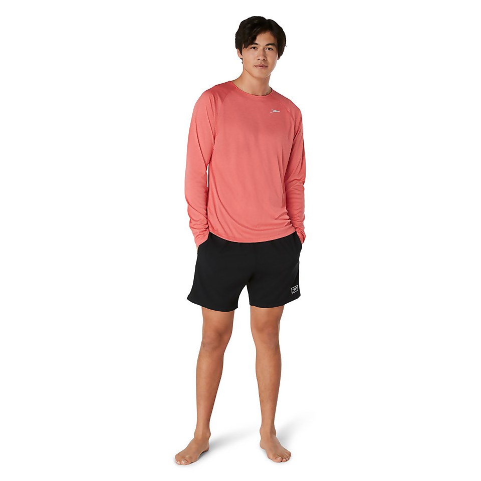 Men's Long Sleeve Rashguard Red