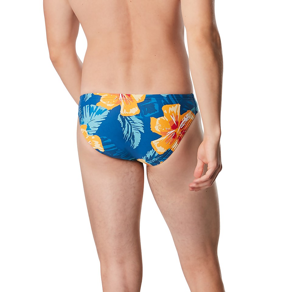 Men's Printed Solar Brief Blue