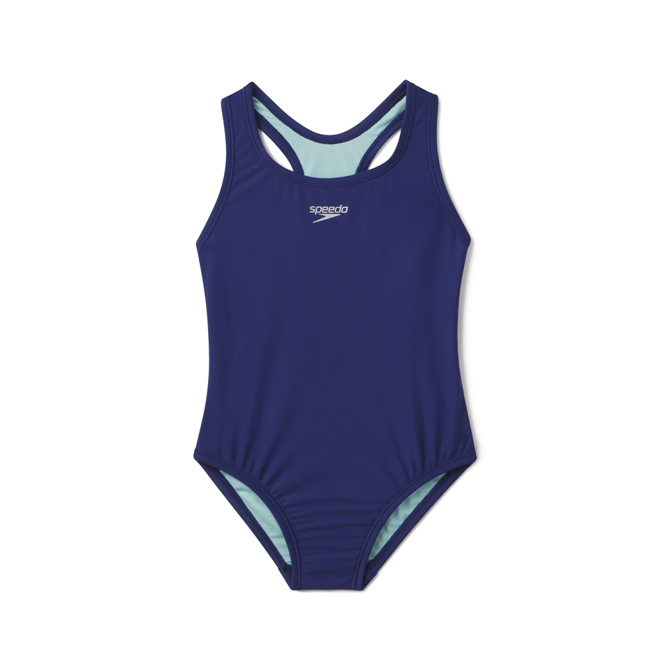 Girl's Solid Racerback One Piece Purple
