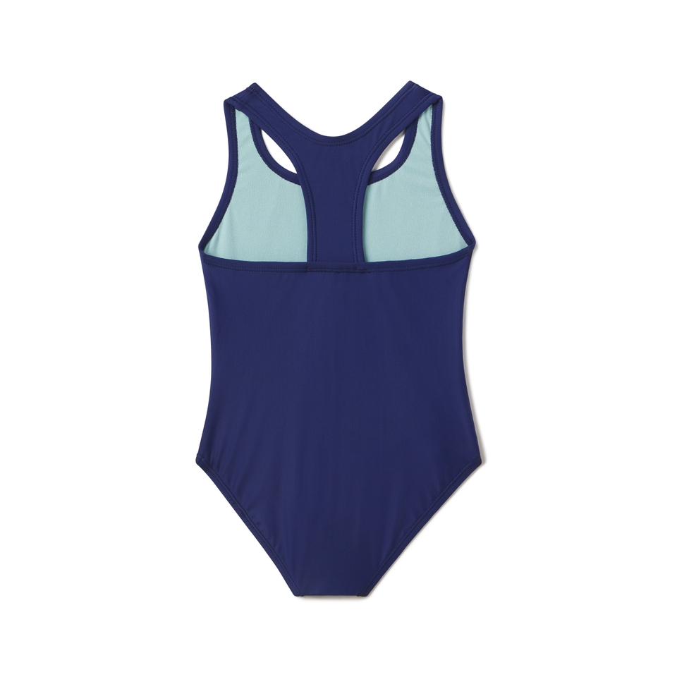 Girl's Solid Racerback One Piece Purple