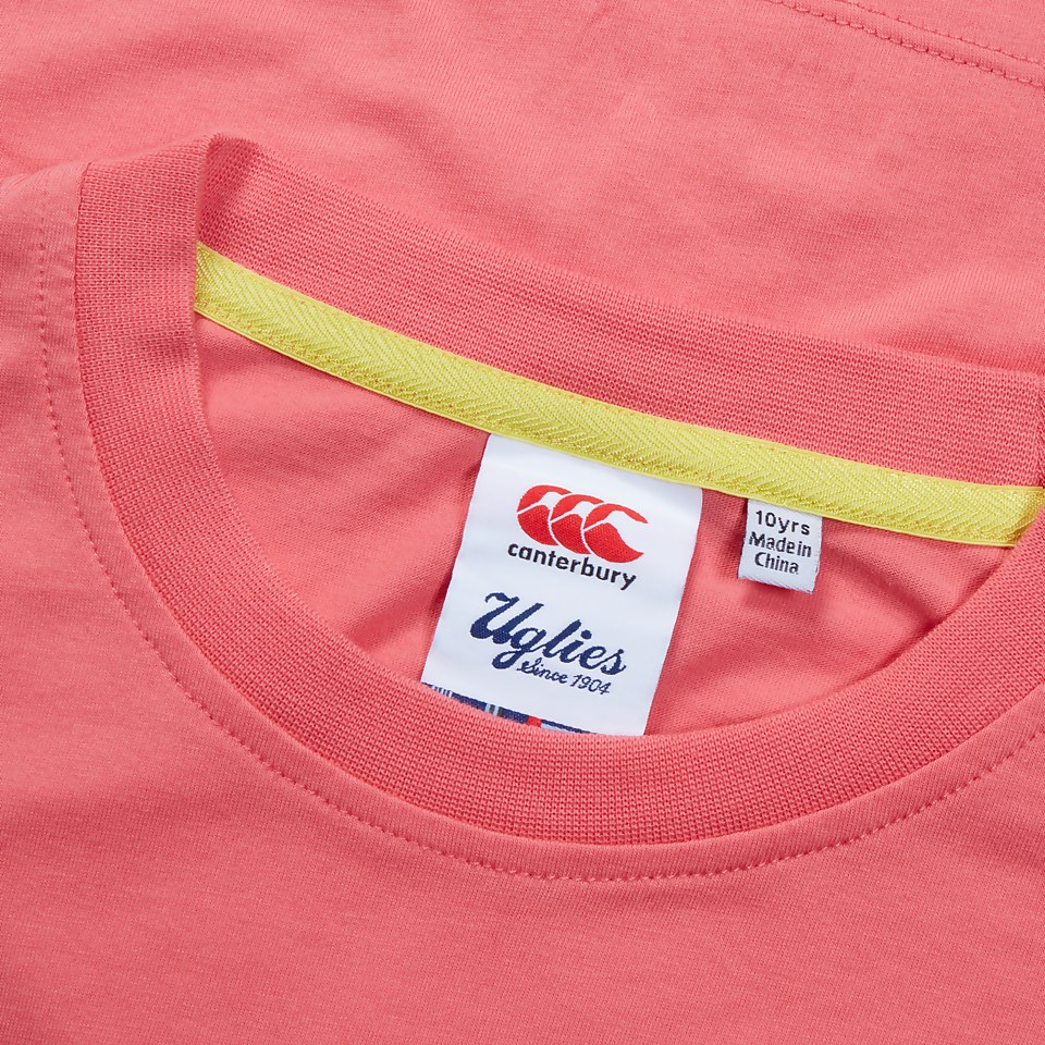 JUNIOR UNISEX UGLIES SHORT SLEEVE T-SHIRT PINK