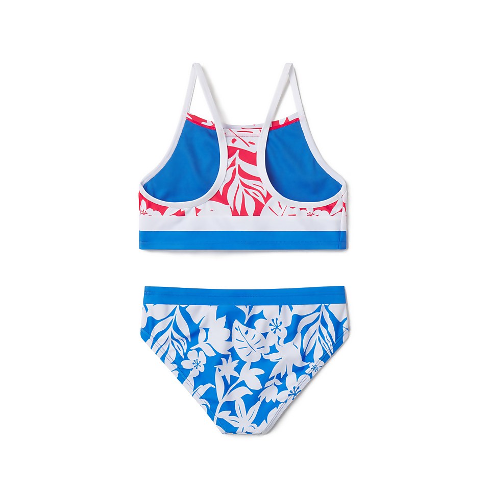 Print Block Bikini Set Blue
