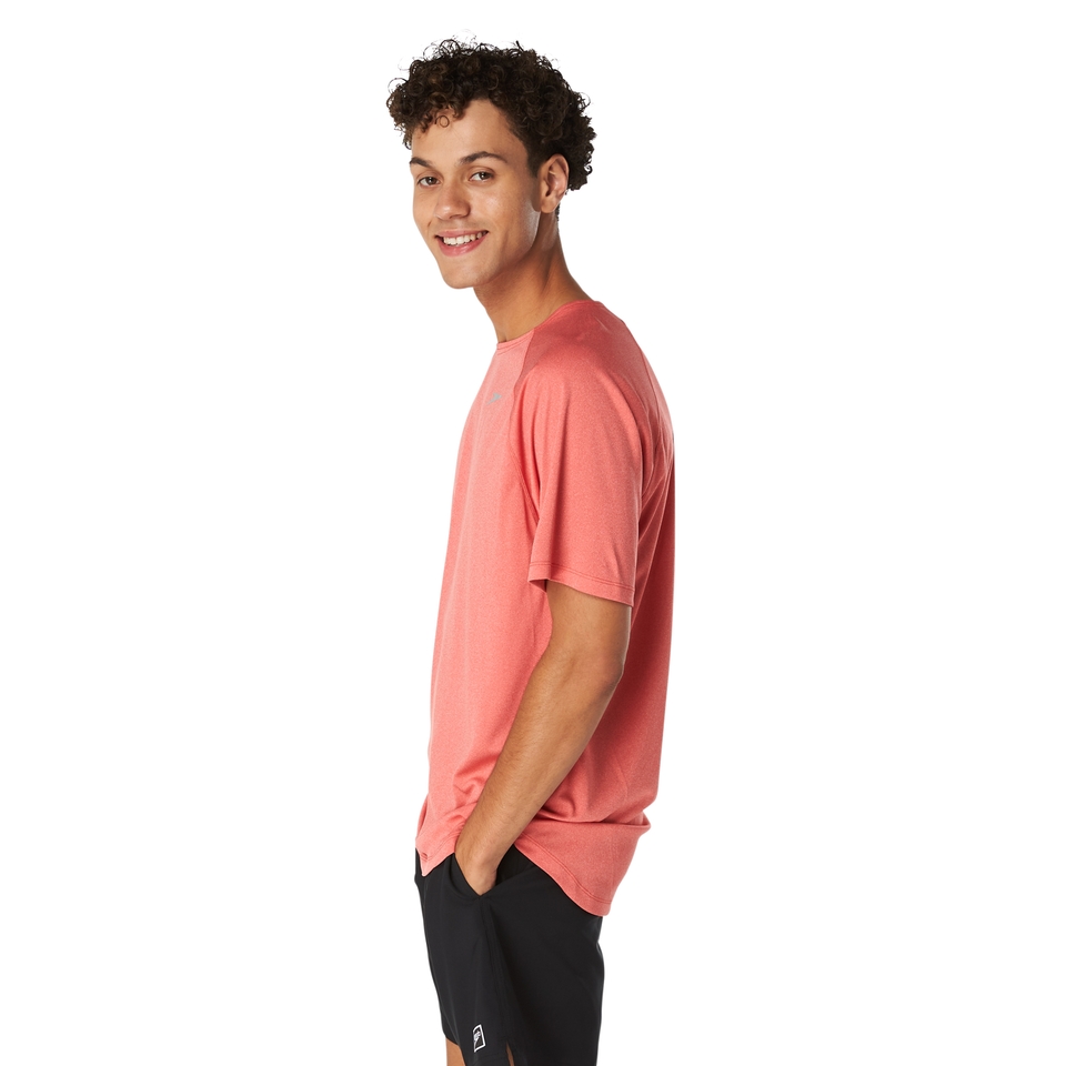 Men's Short Sleeve Rashguard Red