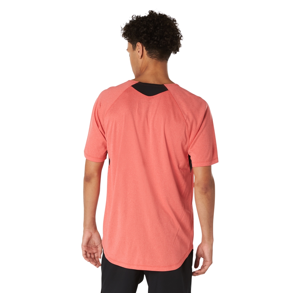 Men's Short Sleeve Rashguard Red