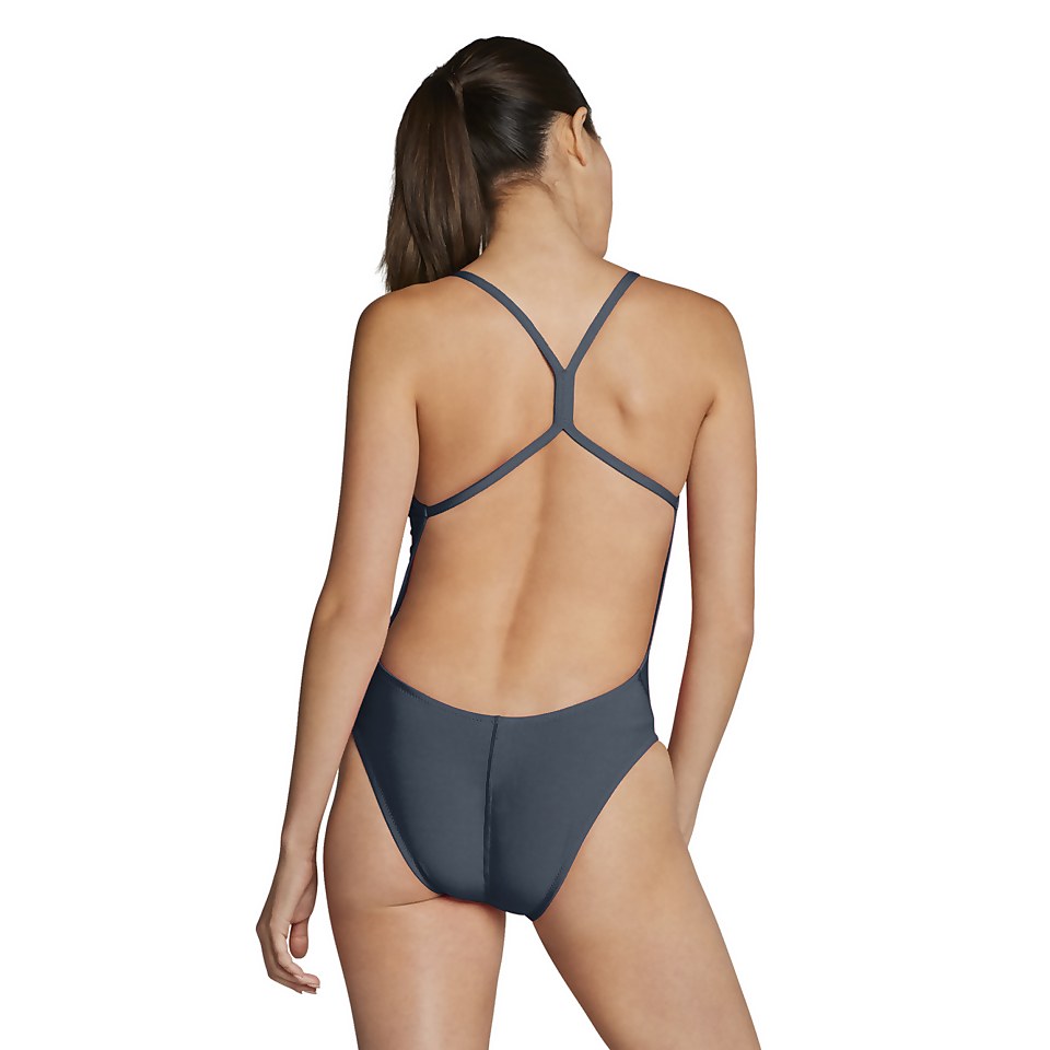 Women's Endurance+ Solid Back One Piece Navy