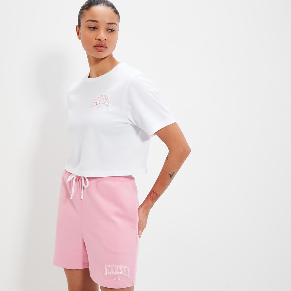 Crop T-Shirt Beneventi Weiß für Damen