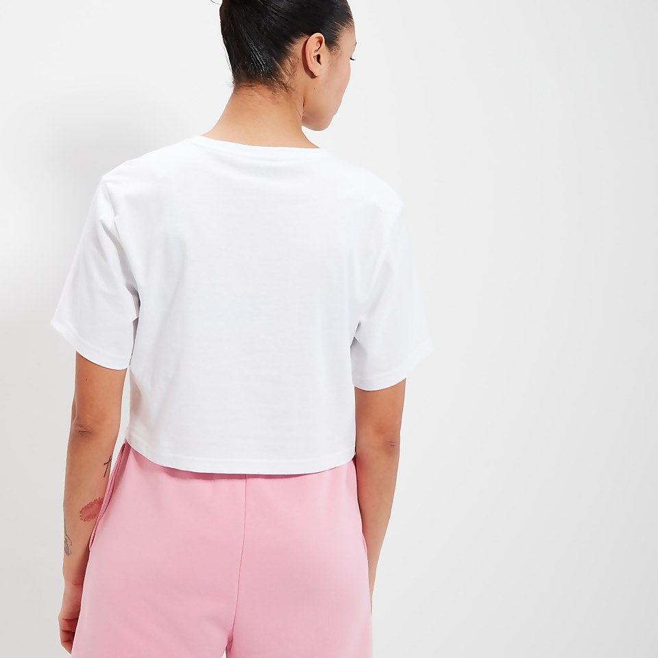 Crop T-Shirt Beneventi Weiß für Damen