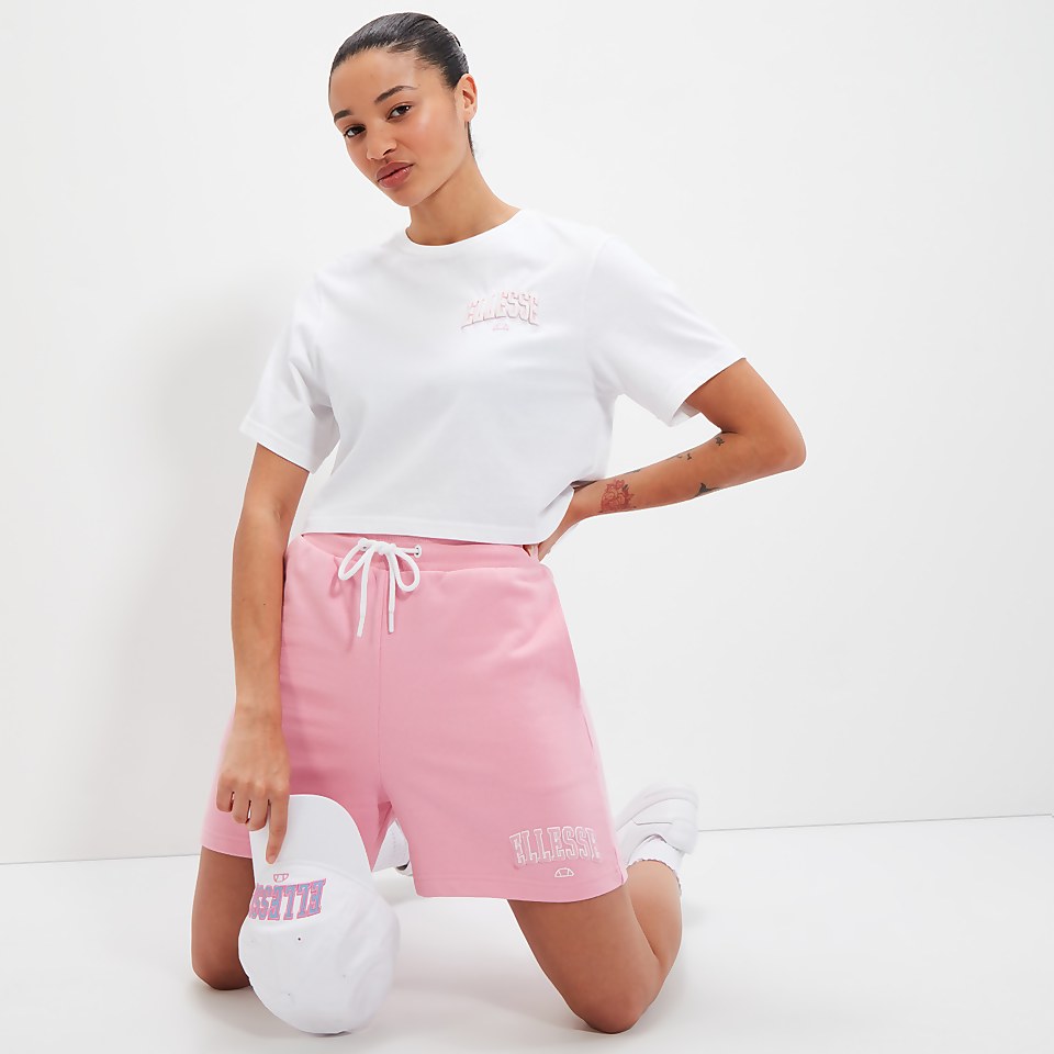 Crop T-Shirt Beneventi Weiß für Damen