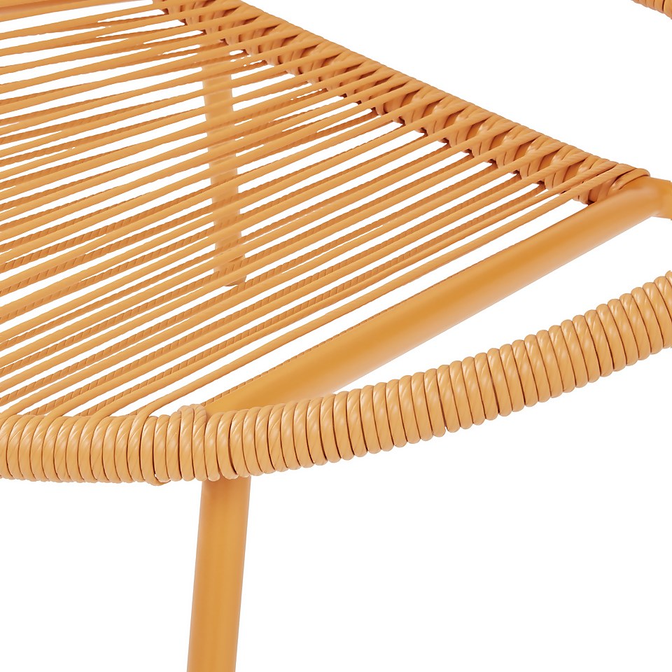 Acapulco Adult Garden Chair Yellow Homebase