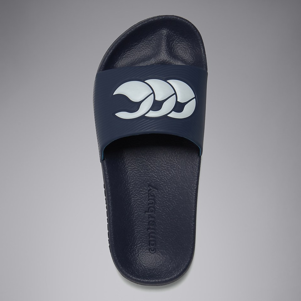 ADULT UNISEX WIDE FIT SLIDE WHITE/NAVY