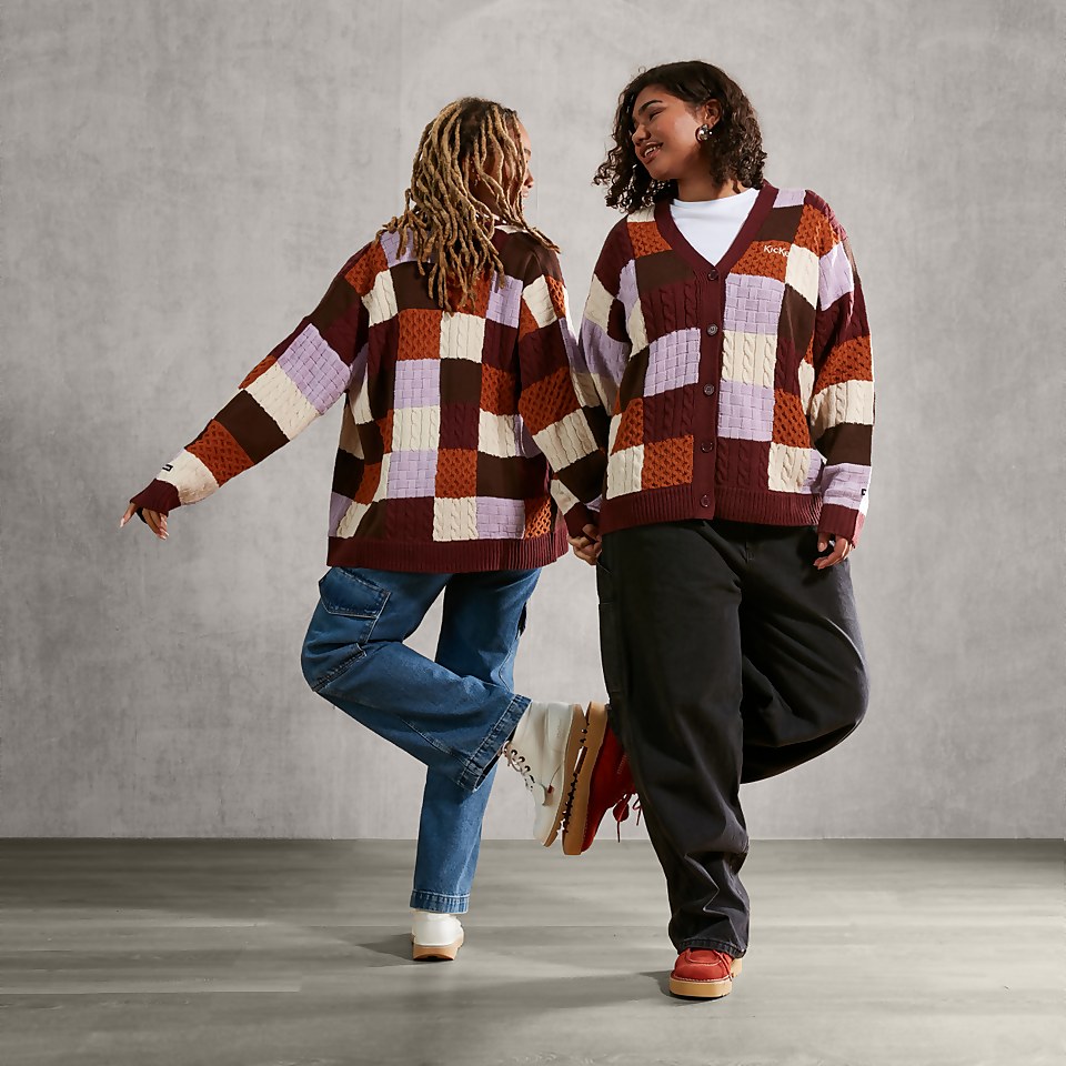 Women's Cropped Knitted Cardigan Multi