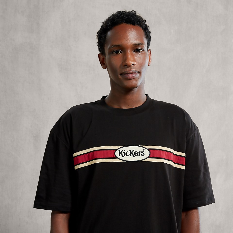 Men's Motive T-Shirt with Logo Black