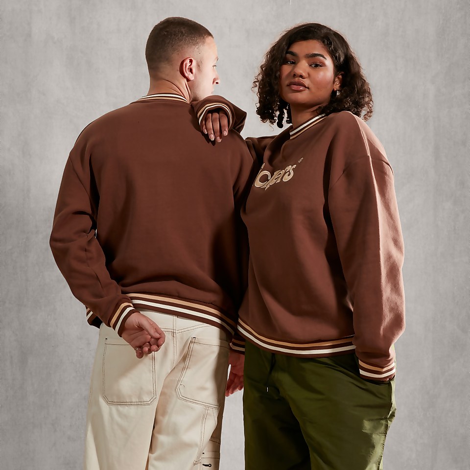 Women's Brush Back Sweatshirt Brown