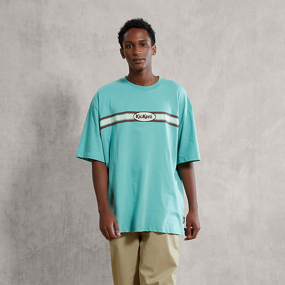 Men's Motive T-Shirt with Logo Green