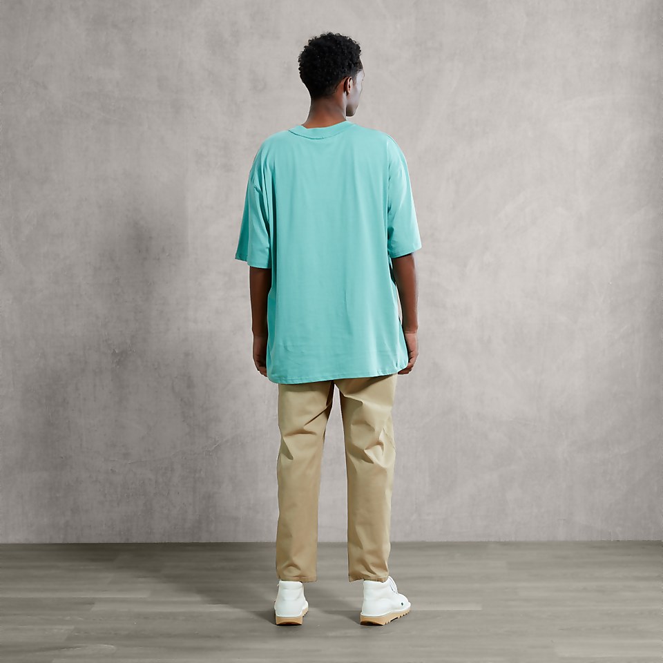 Men's Motive T-Shirt with Logo Green