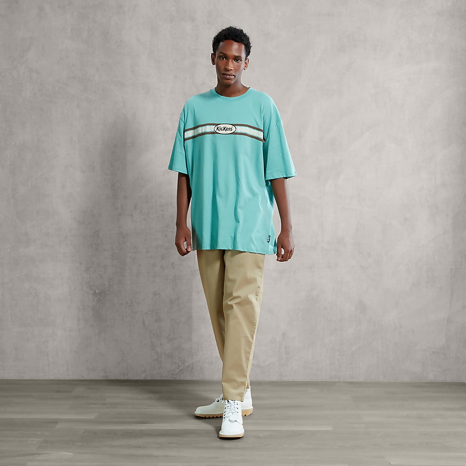 Men's Motive T-Shirt with Logo Green