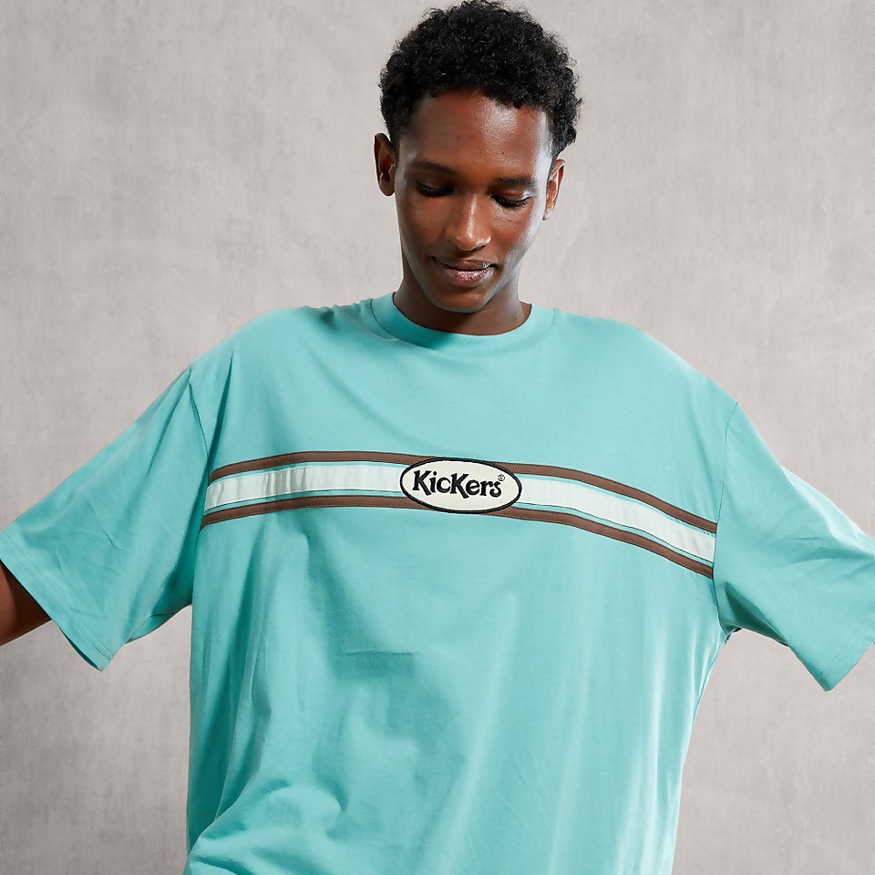 Men's Motive T-Shirt with Logo Green