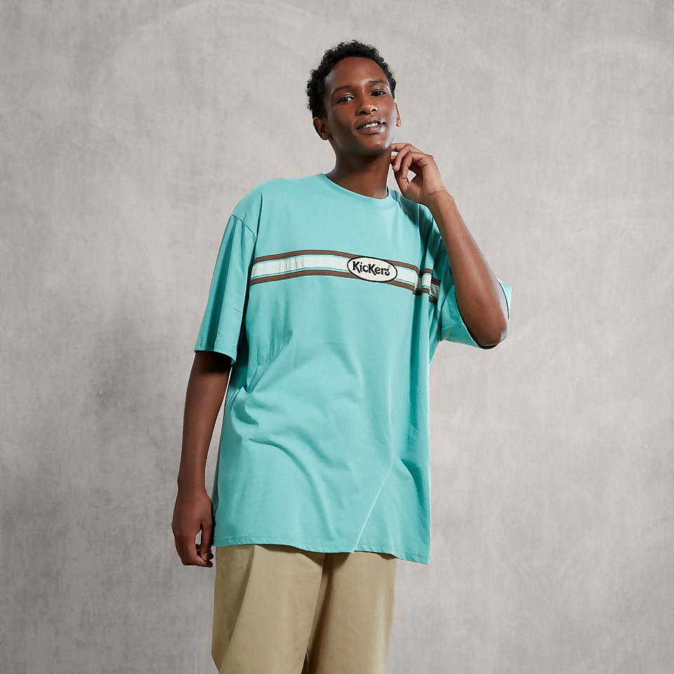 Men's Motive T-Shirt with Logo Green