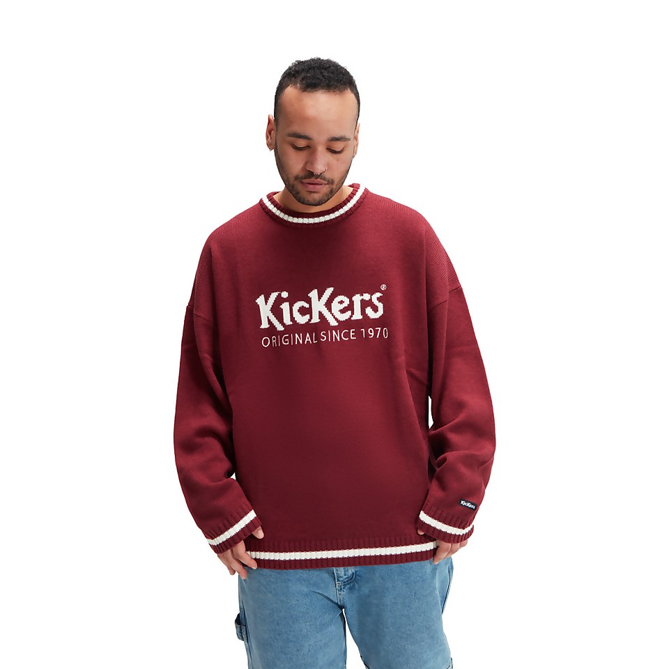 Men's Logo Knit Jumper Purple