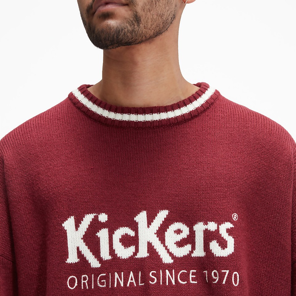 Men's Logo Knit Jumper Purple