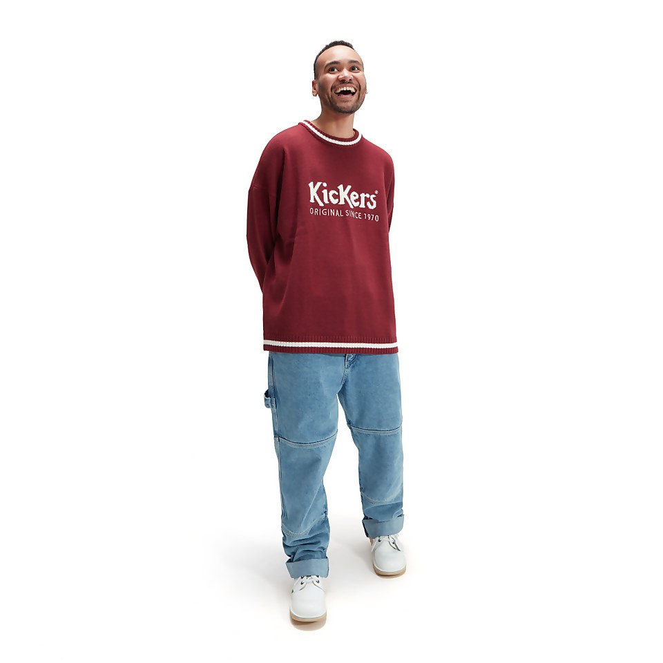 Men's Logo Knit Jumper Purple