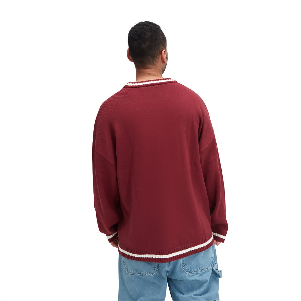 Men's Logo Knit Jumper Purple