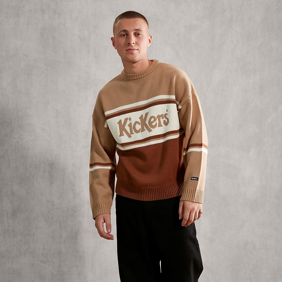 Women's Tonal Knitted Jumper Brown