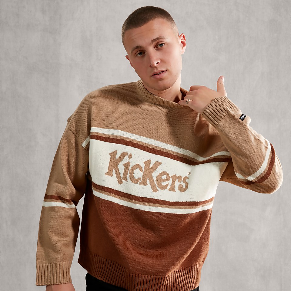 Women's Tonal Knitted Jumper Brown