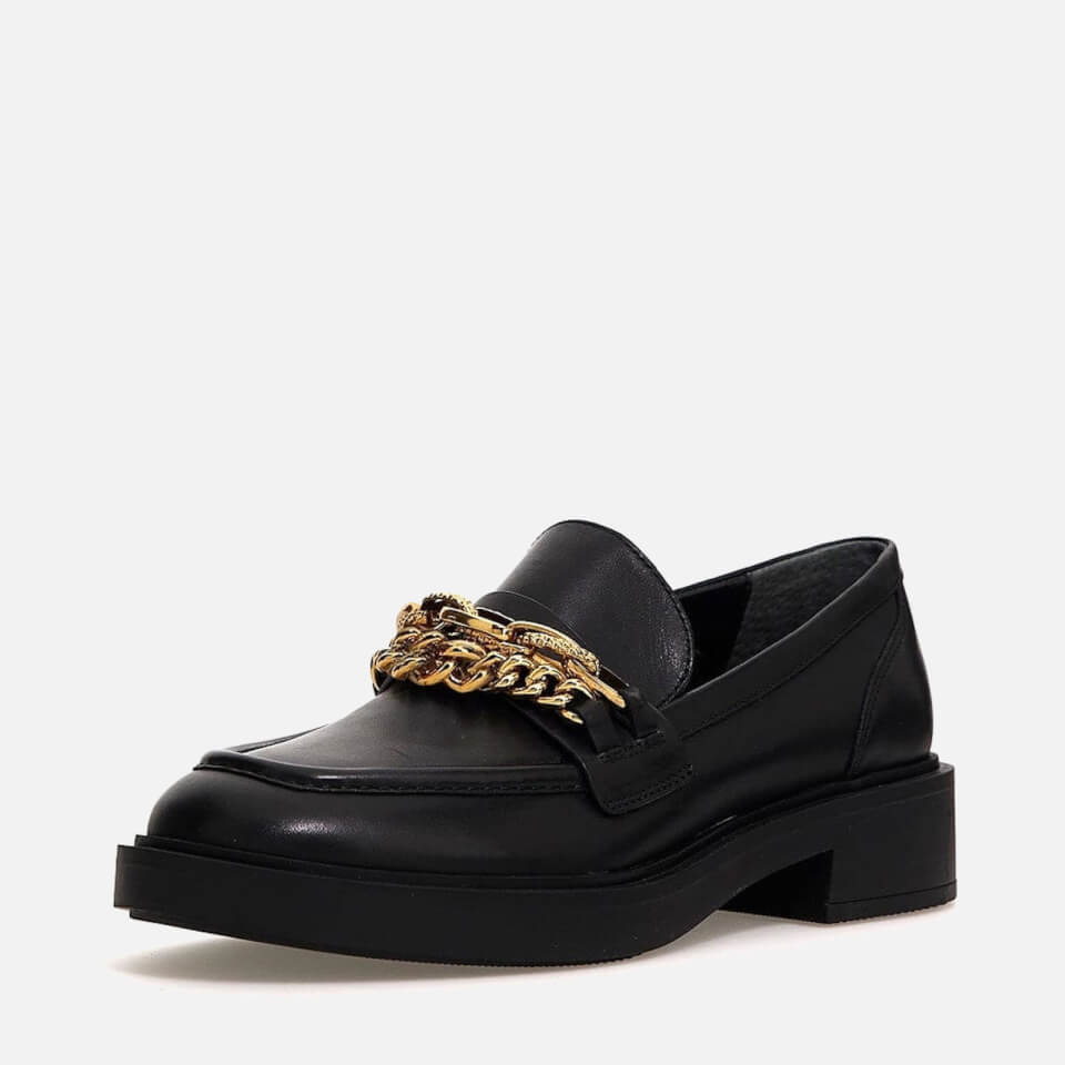 Guess Women's Kabela Chain-Embellished Leather Loafers