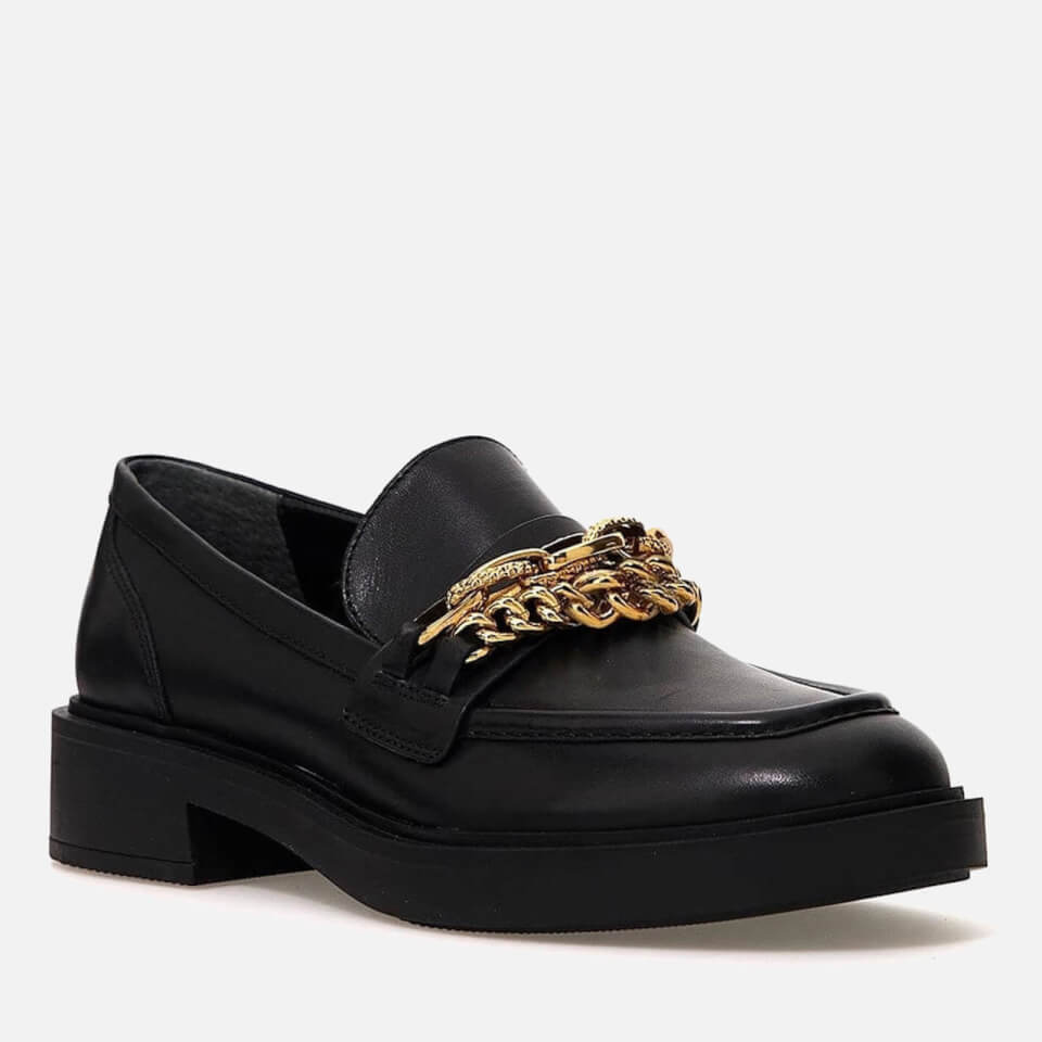Guess Women's Kabela Chain-Embellished Leather Loafers