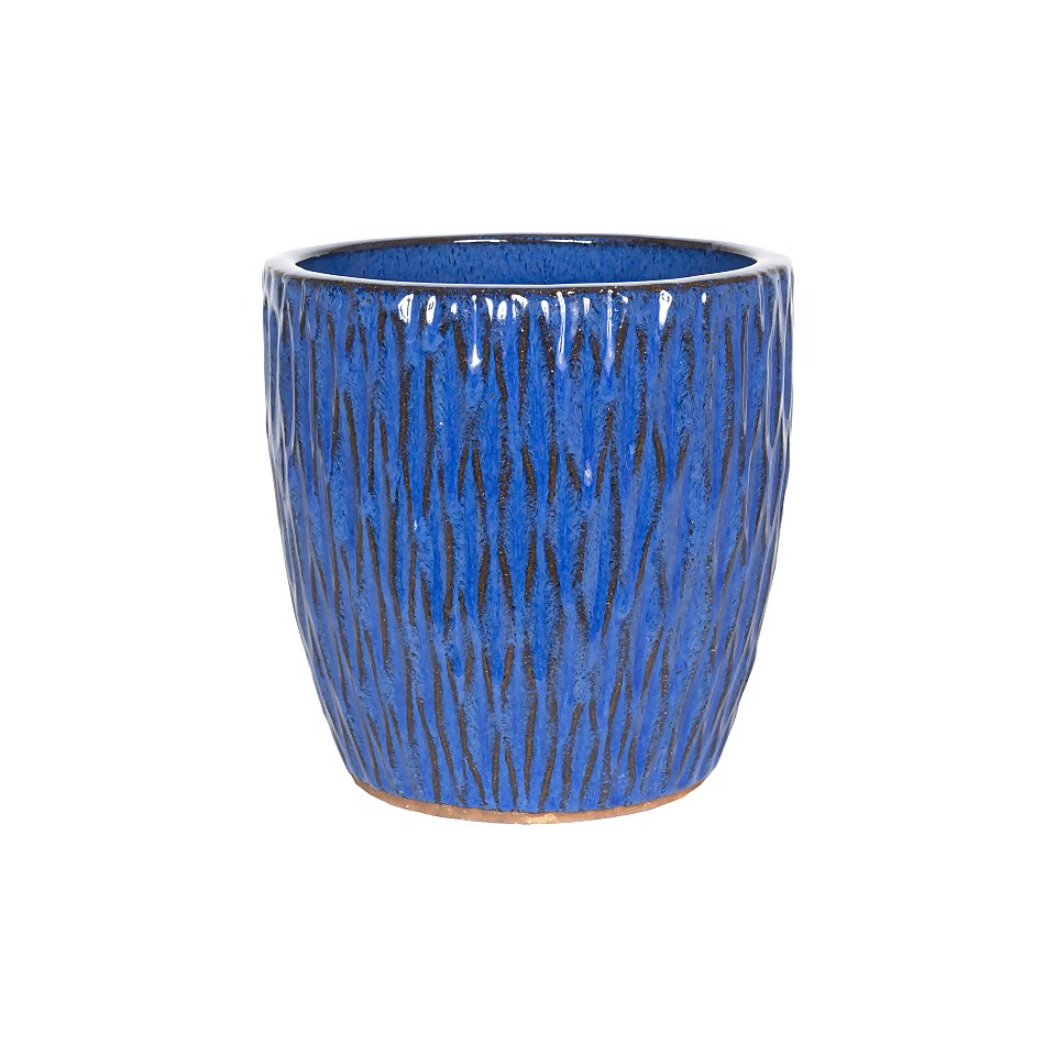 Chiswick Textured Pot Blue - 38cm