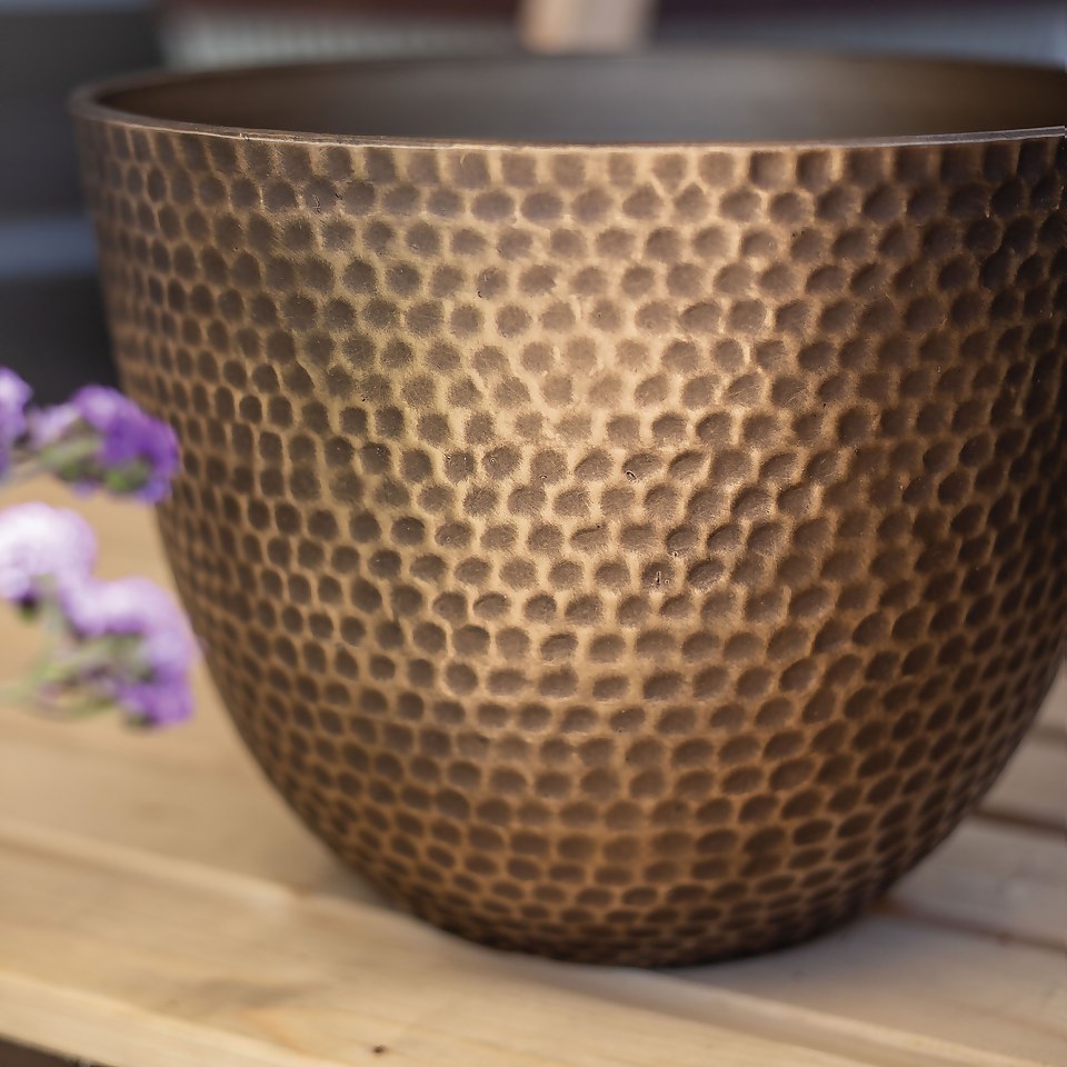 Suva Hammered Pot Bronze - 38cm