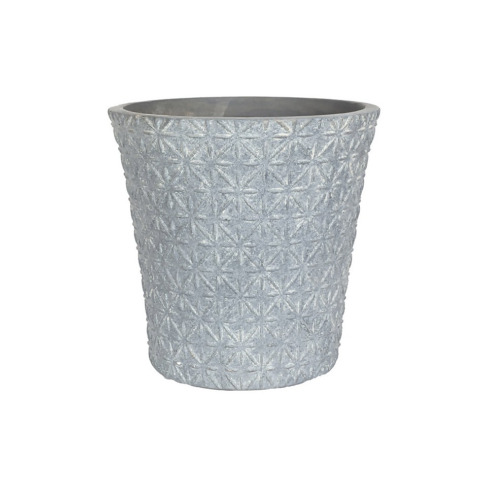 Moroccan Cone Pot Cool Grey - 30cm