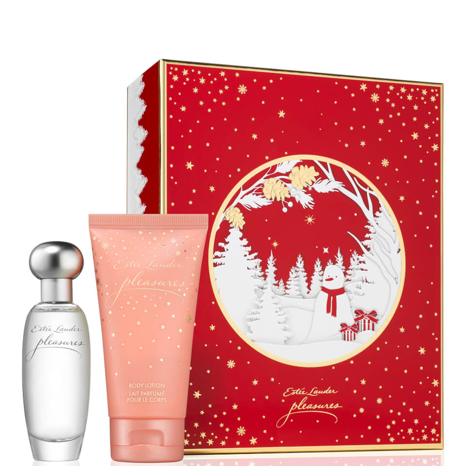 Est e Lauder Pleasures Perfect Duo Eau de Parfum Set 30ml FREE