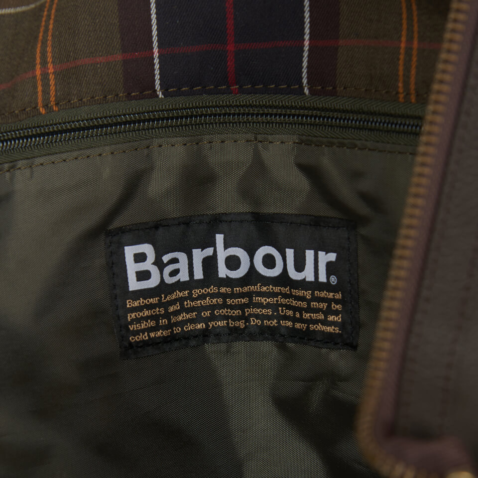 Barbour Heritage Medium Travel Explorer Leather Bag