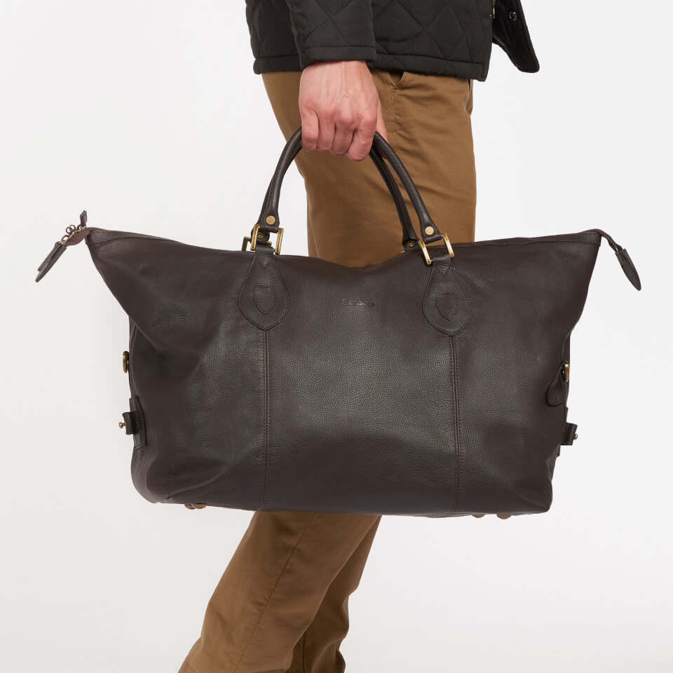 Barbour Heritage Medium Travel Explorer Leather Bag