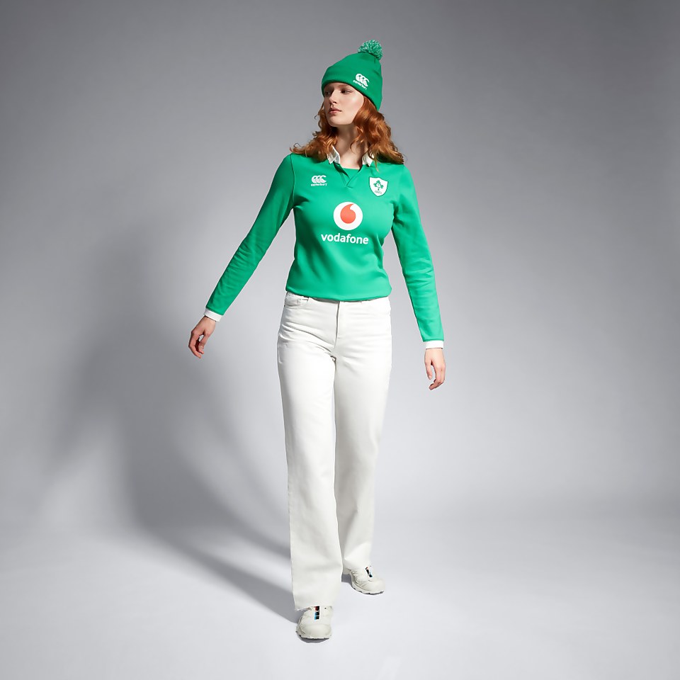 WOMENS IRELAND HOME LONG SLEEVE CLASSIC 23 GREEN/WHITE