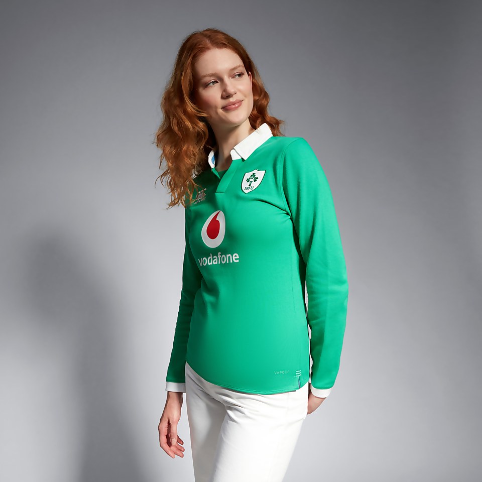 WOMENS IRELAND HOME LONG SLEEVE CLASSIC 23 GREEN/WHITE