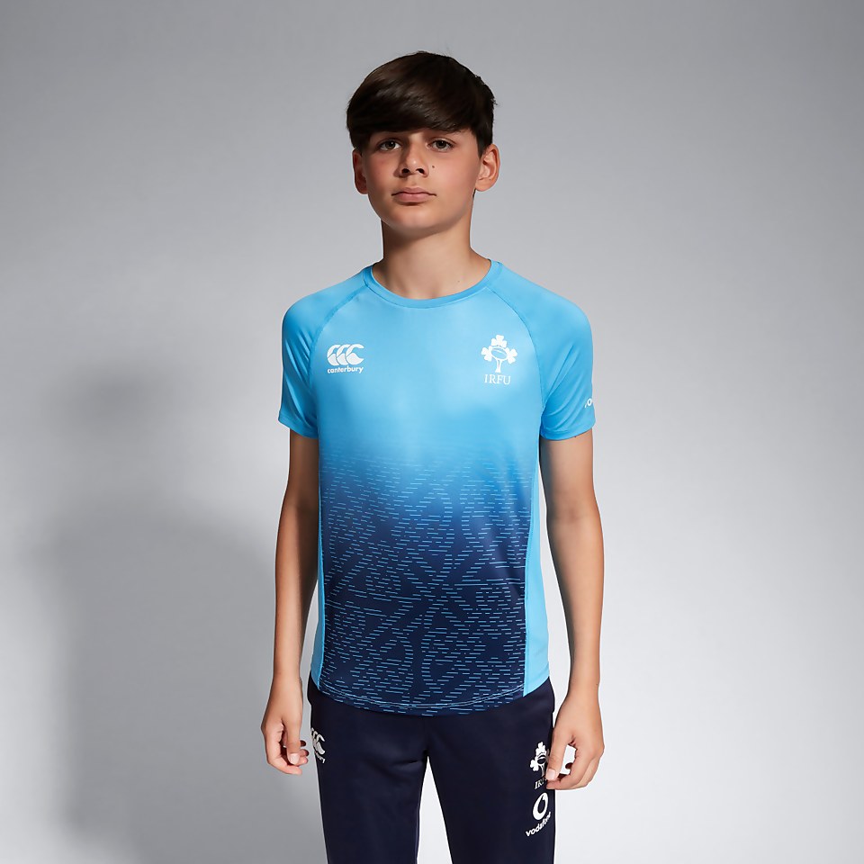 JUNIOR UNISEX IRELAND SUPERLIGHT TRAINING T-SHIRT BLUE