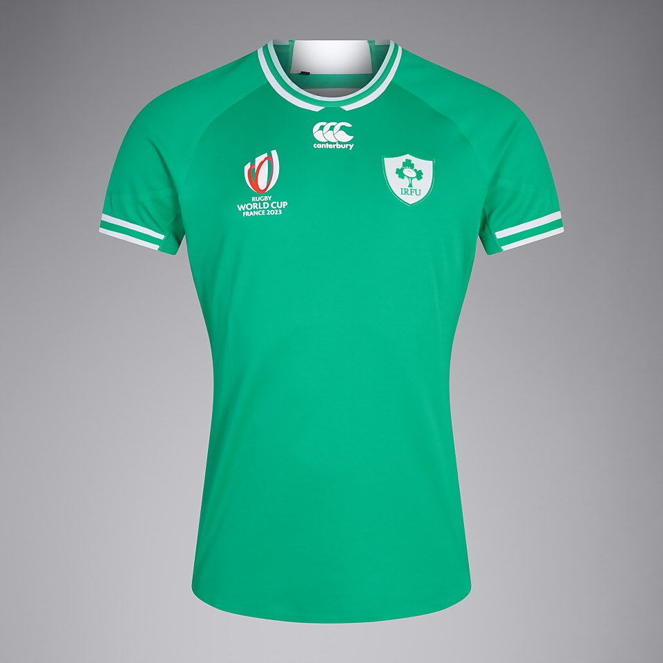 MENS IRELAND HOME TEST JERSEY RWC23 GREEN