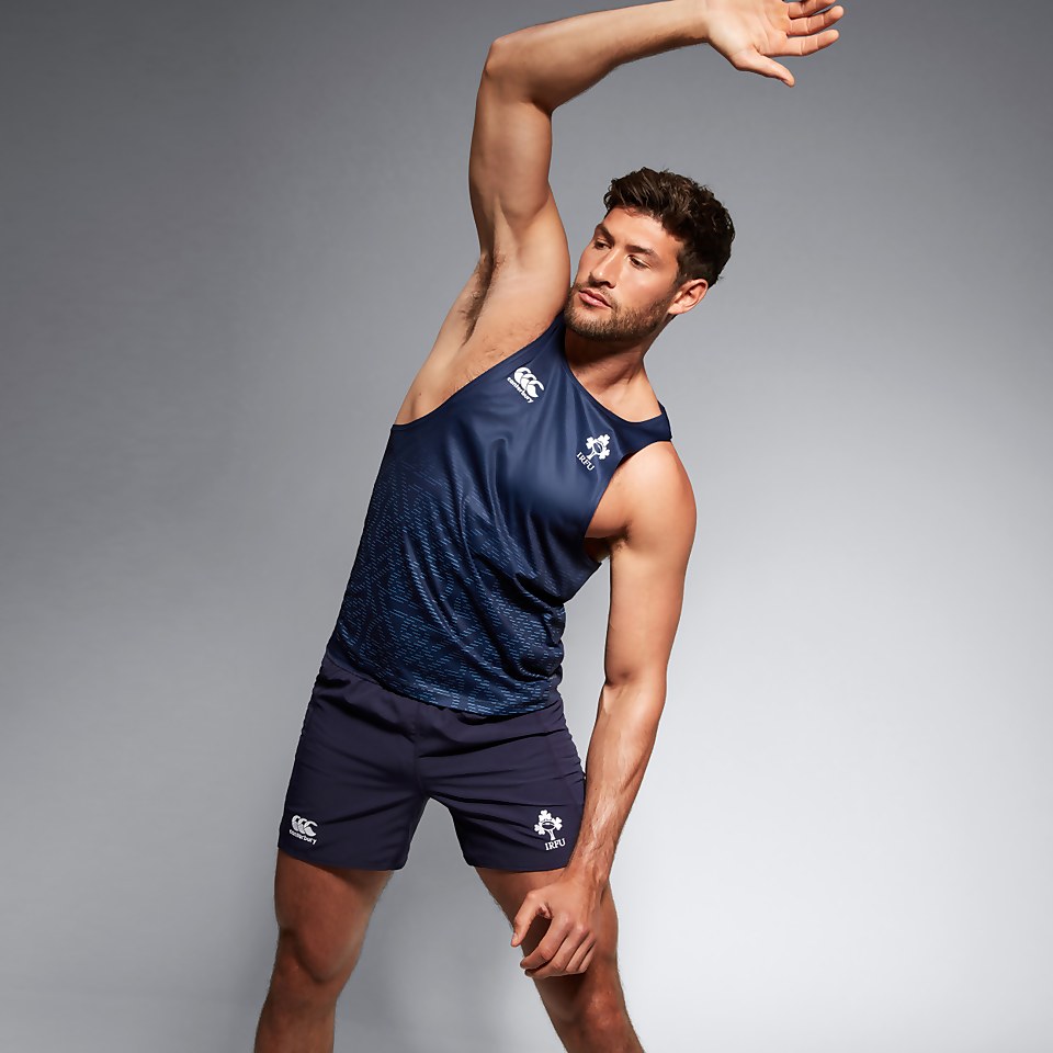 MENS IRELAND POLY TRAINING SINGLET BLUE