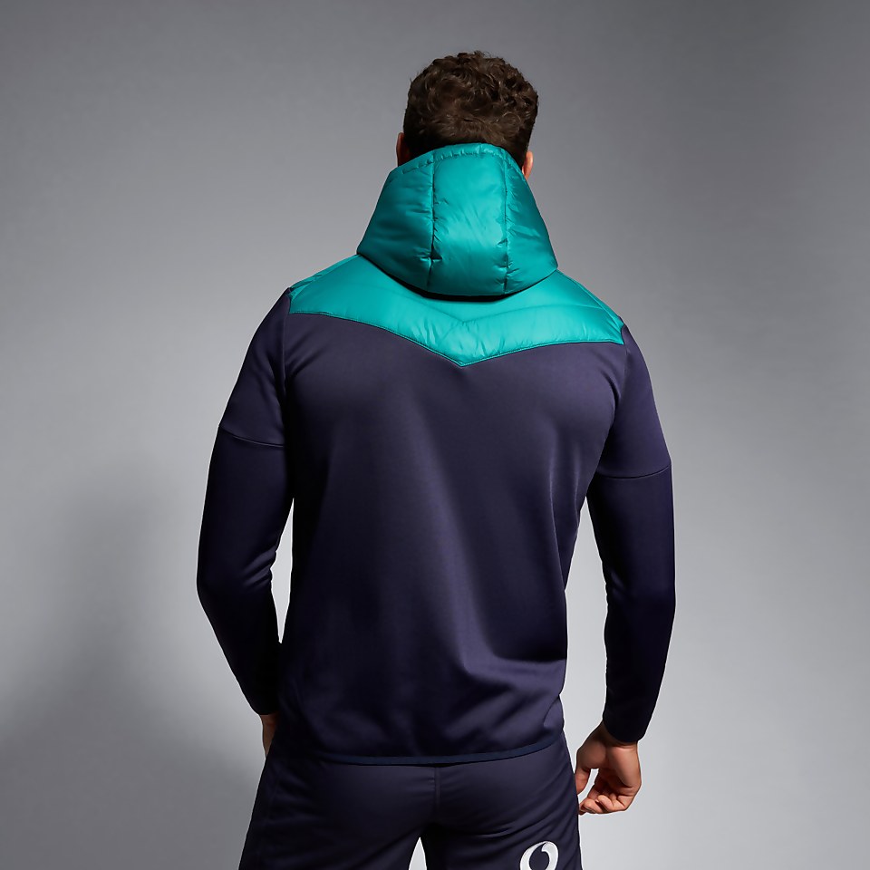 MENS IRELAND HYBRID PADDED JACKET GREEN/BLUE