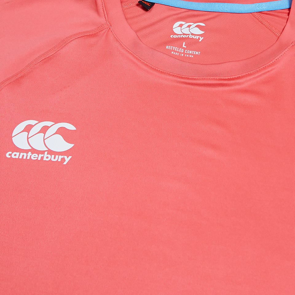 MENS IRELAND SUPERLIGHT TRAINING T-SHIRT PINK/BLUE