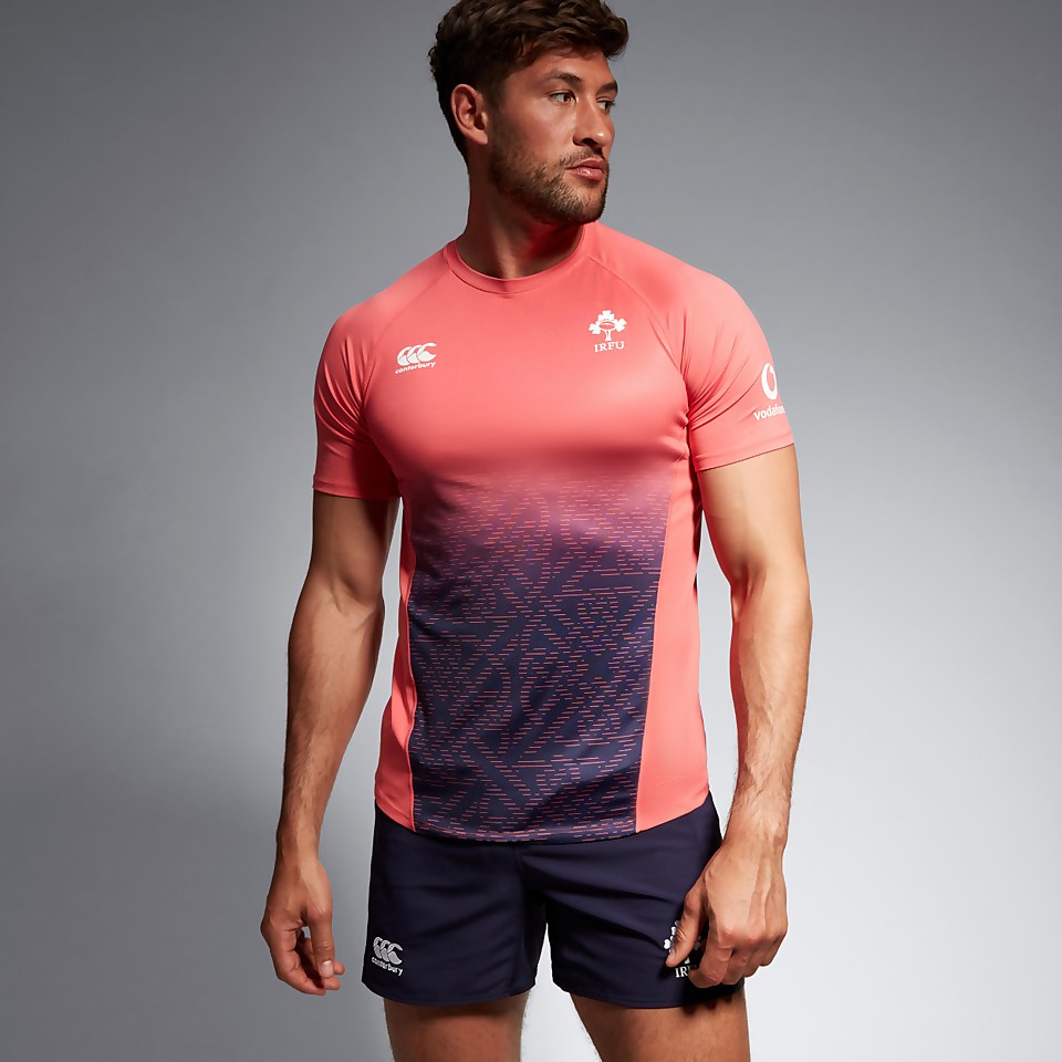 MENS IRELAND SUPERLIGHT TRAINING T-SHIRT PINK/BLUE