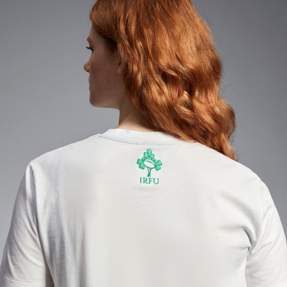 CANTERBURY IRE LOGO TEE AU WHITE/GREEN